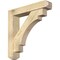 Ekena Millwork Merced Craftsman Rough Sawn Bracket w/ Offset Brace, Douglas Fir, 6"W x 30"D x 30"H BKT0604X30X30MRC04RDF - alternate 1